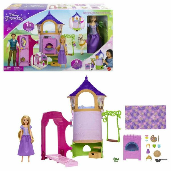 Mattel Disney Princess Rapunzels Tower Toy - 2 Piece MTTHLW30